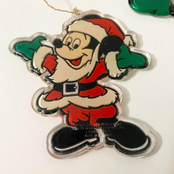 Vintage Lot of 4 Mickey Minnie Mouse Disney Plastic Sun Catchers Ornaments - Picture 4 of 15